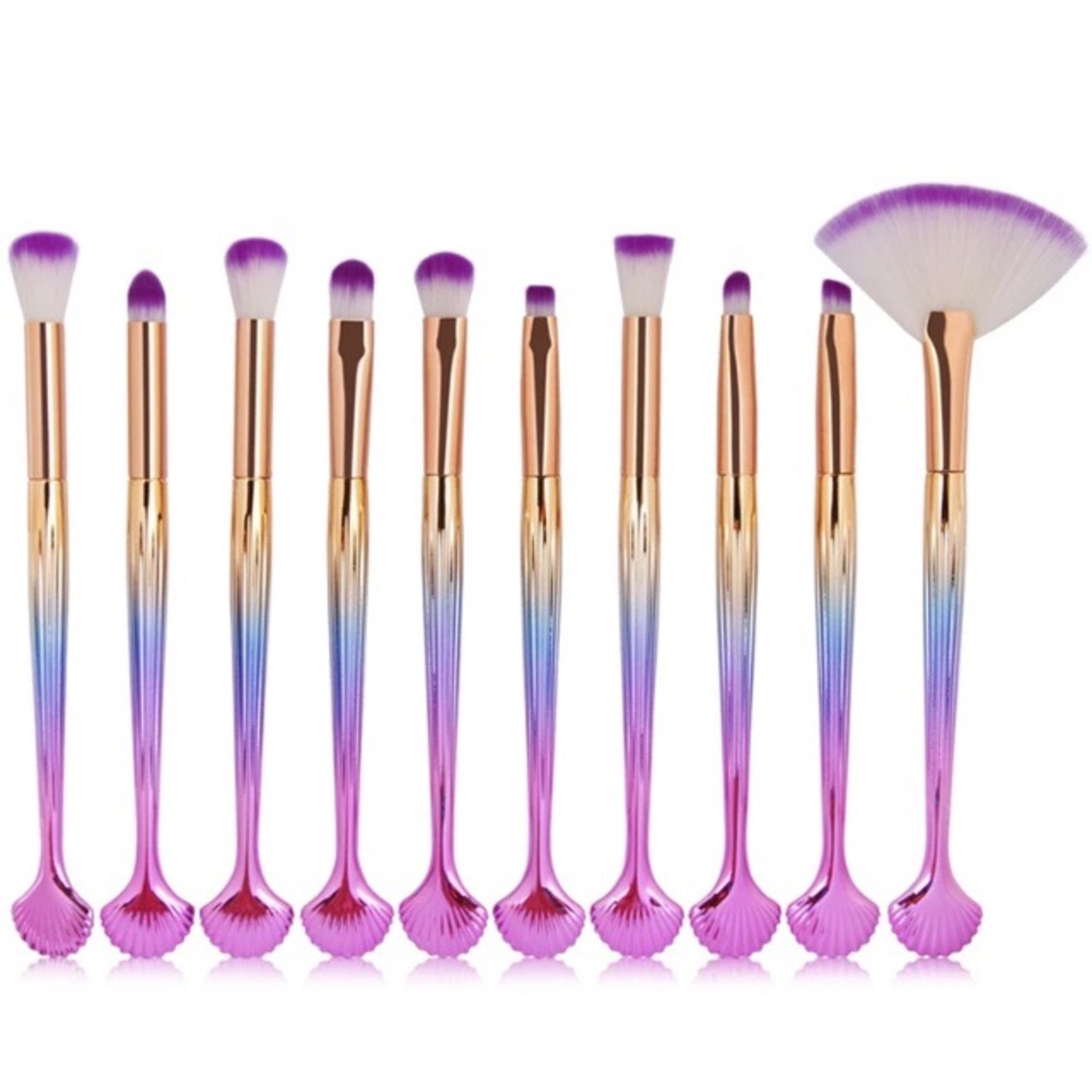 10 Piece Makeup Brush Set